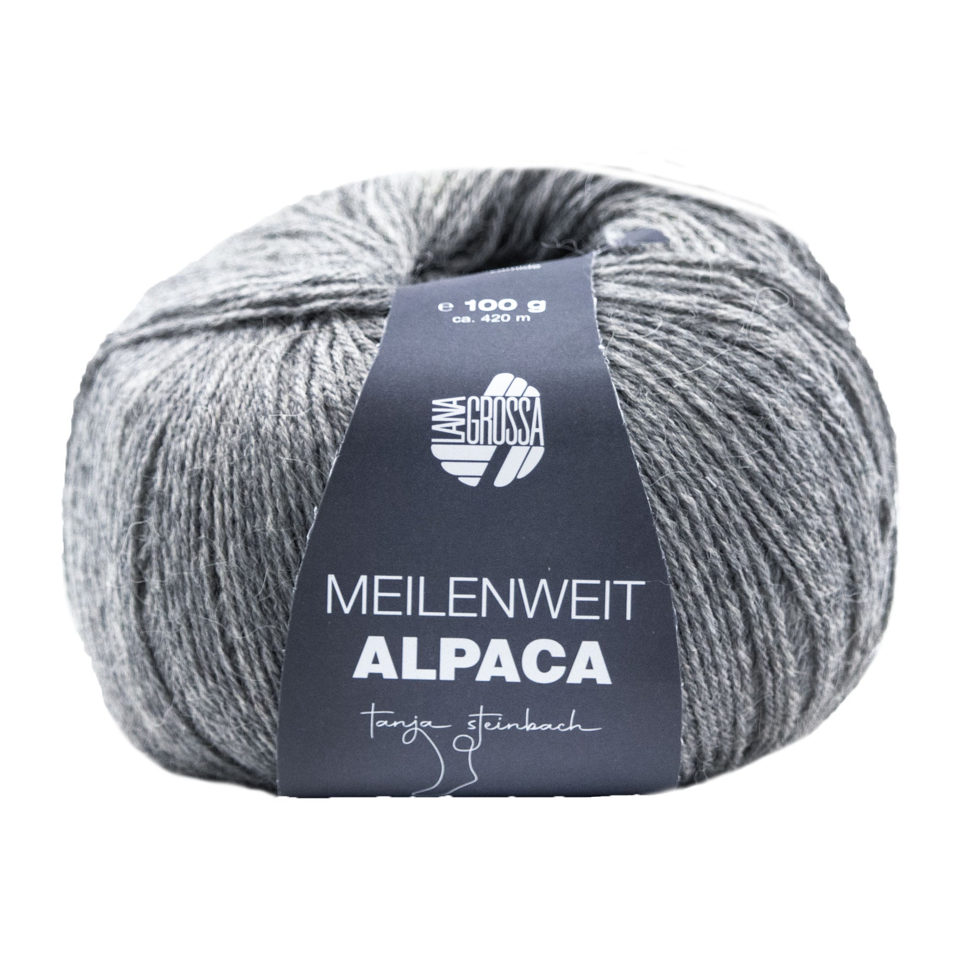 Lana Grossa Meilenweit Alpaca Yarn - 2014 Grey
