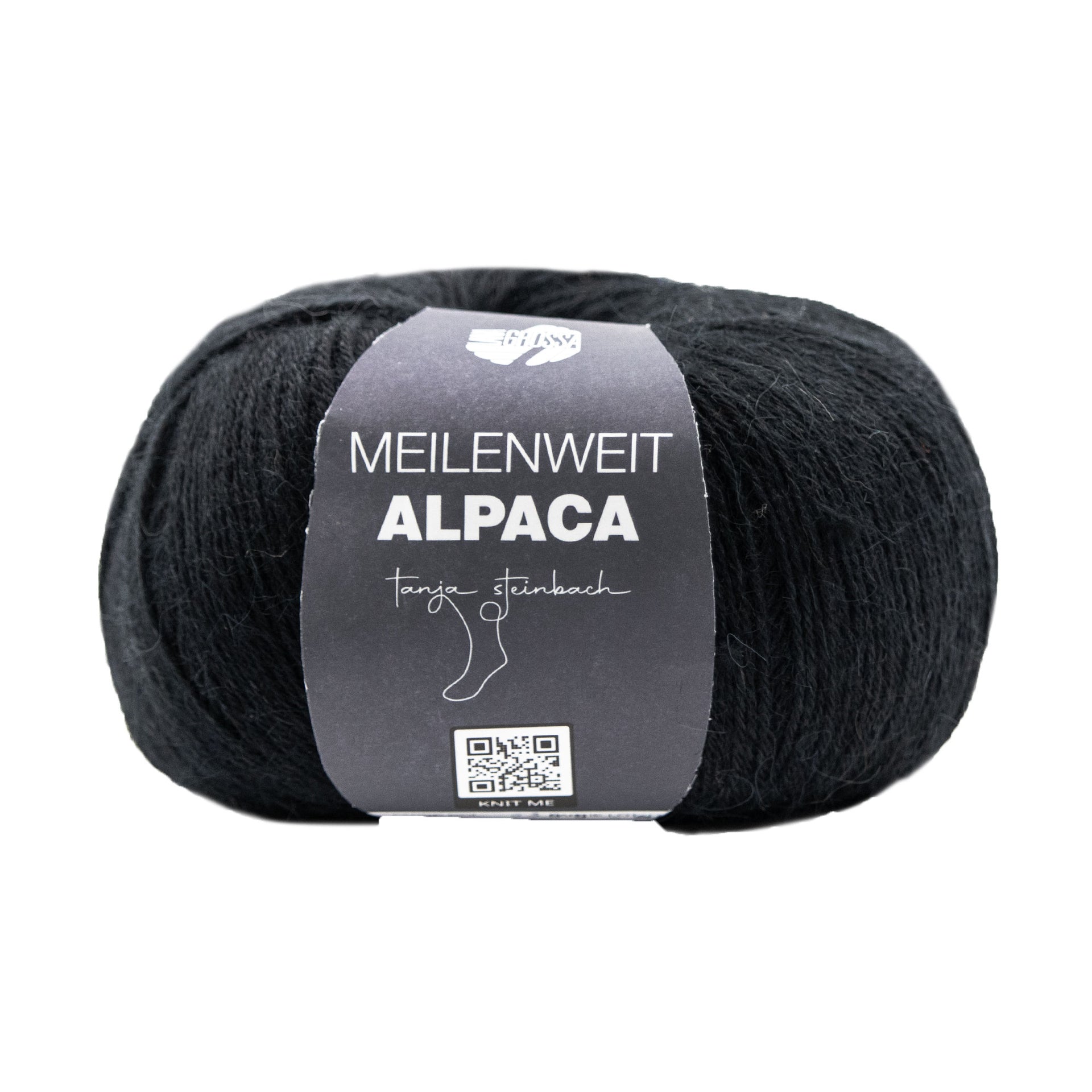 Lana Grossa Meilenweit Alpaca Yarn - 2016 Black
