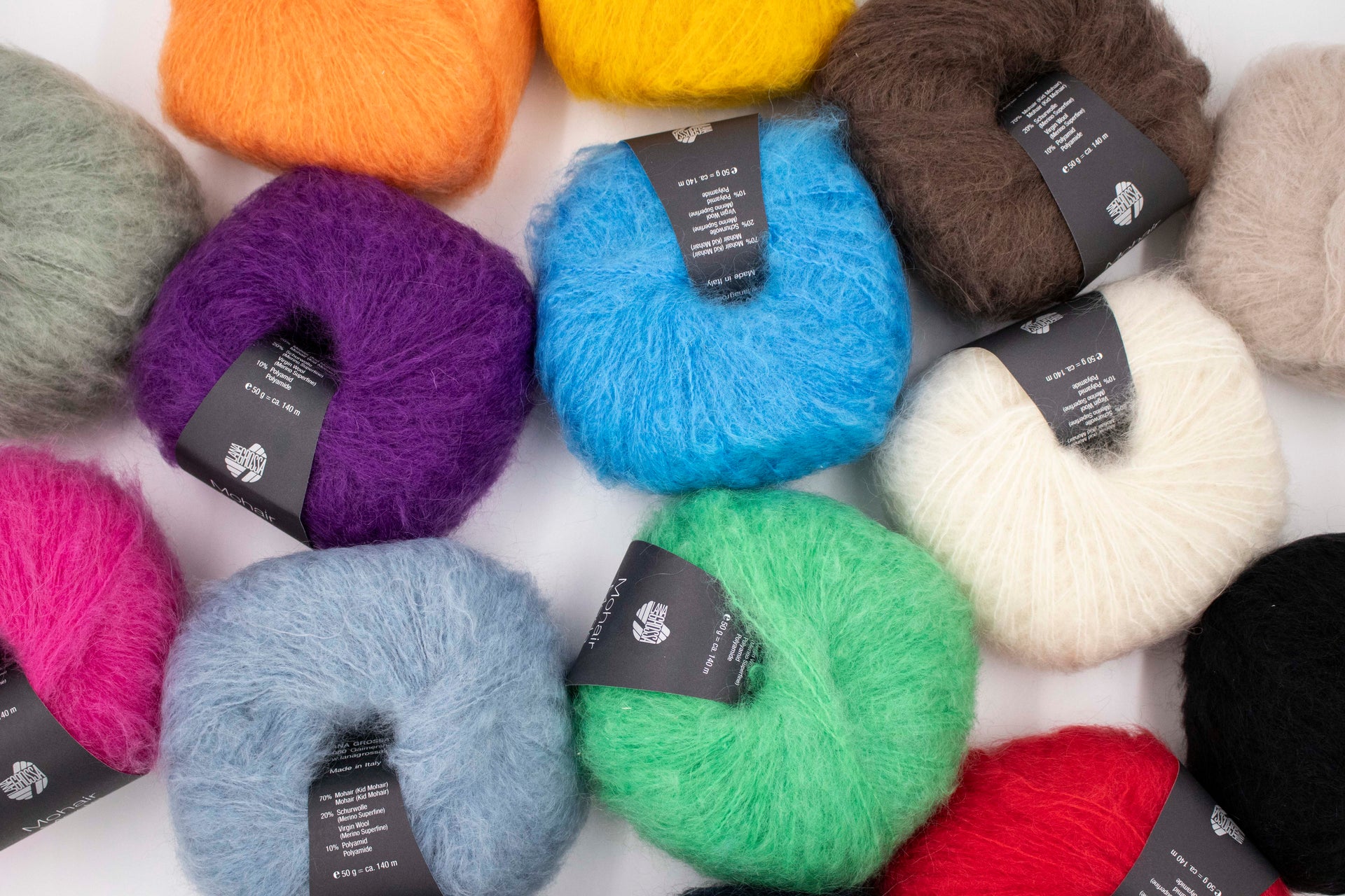 Lana Grossa Mohair Moda Yarn - 14 Red
