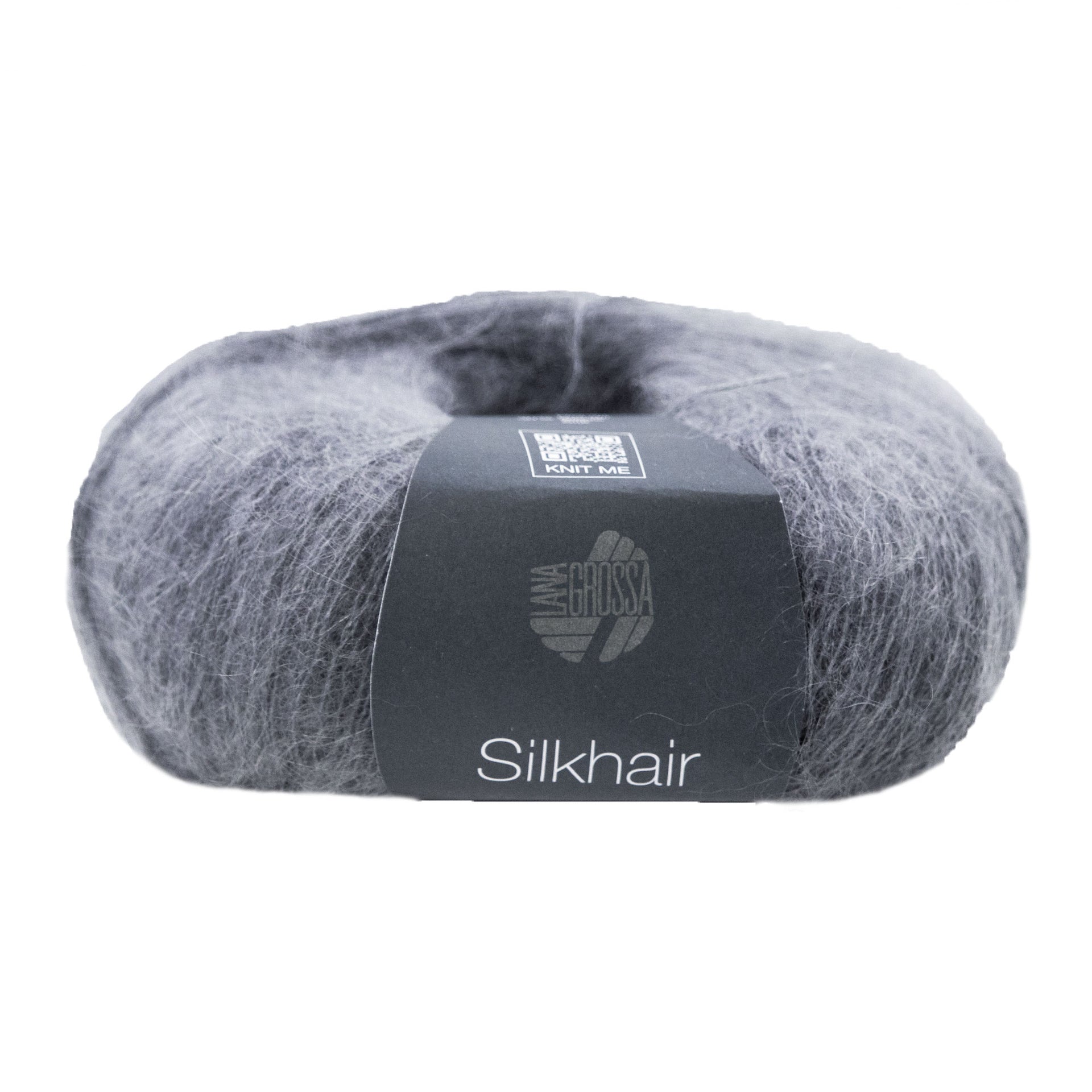 Lana Grossa Silkhair Yarn - 012 Dark Grey
