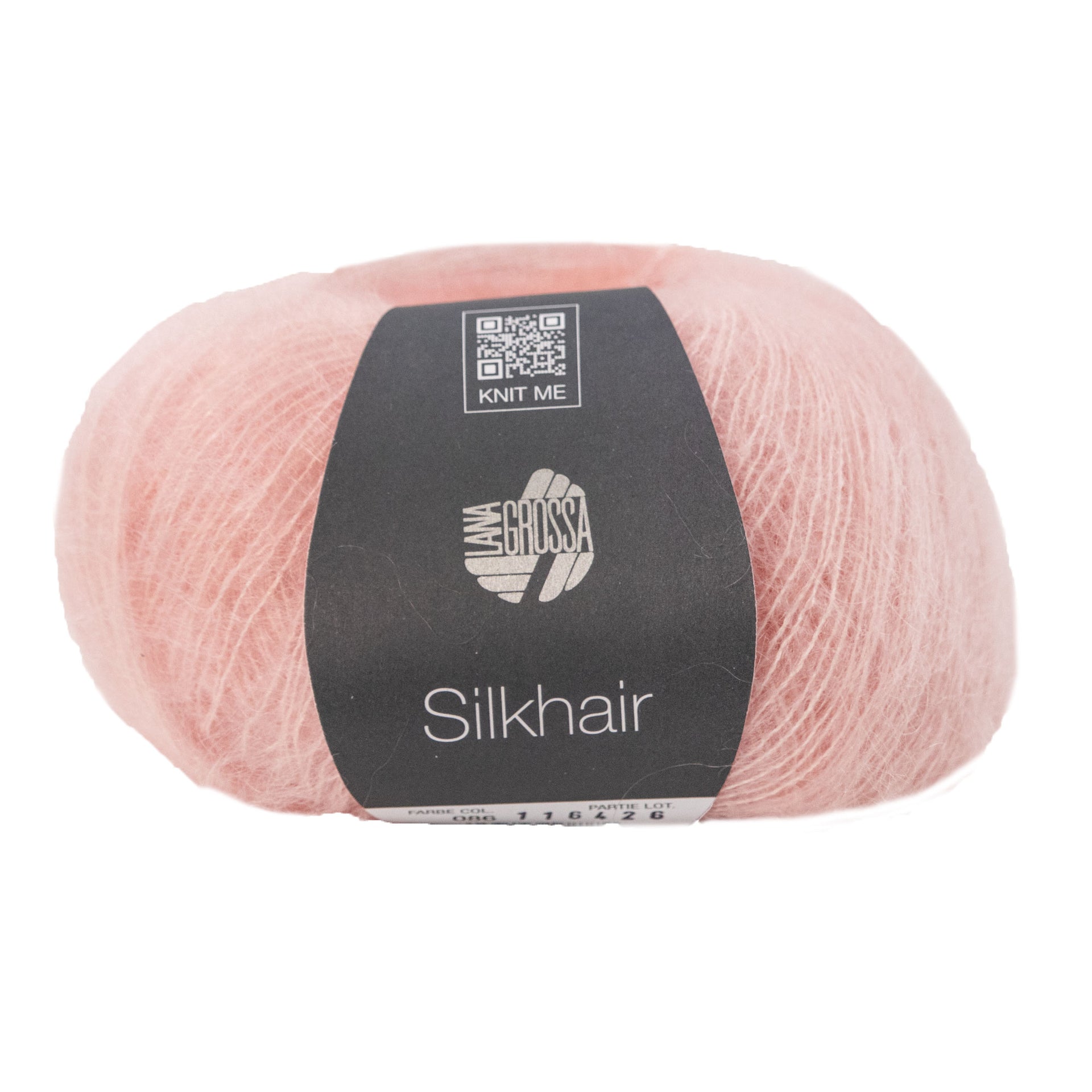 Lana Grossa Silkhair Yarn - 086 Powder Pink
