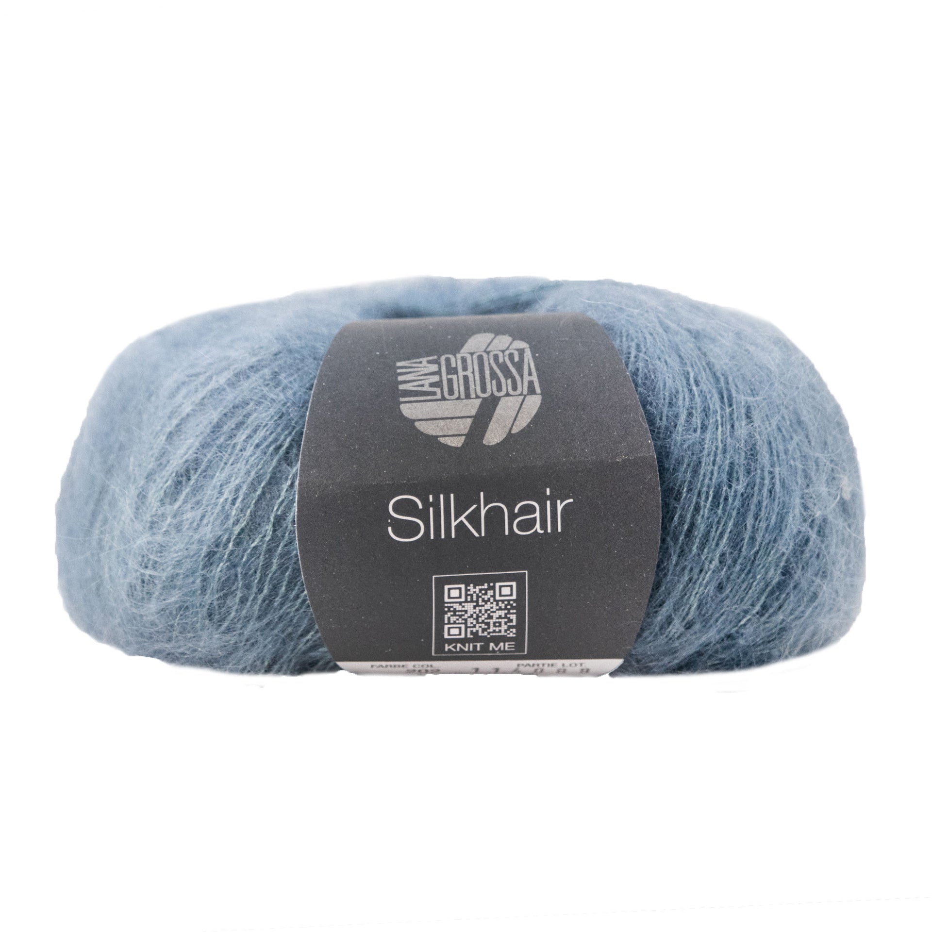 Lana Grossa Silkhair Yarn - 202 Smoke Blue
