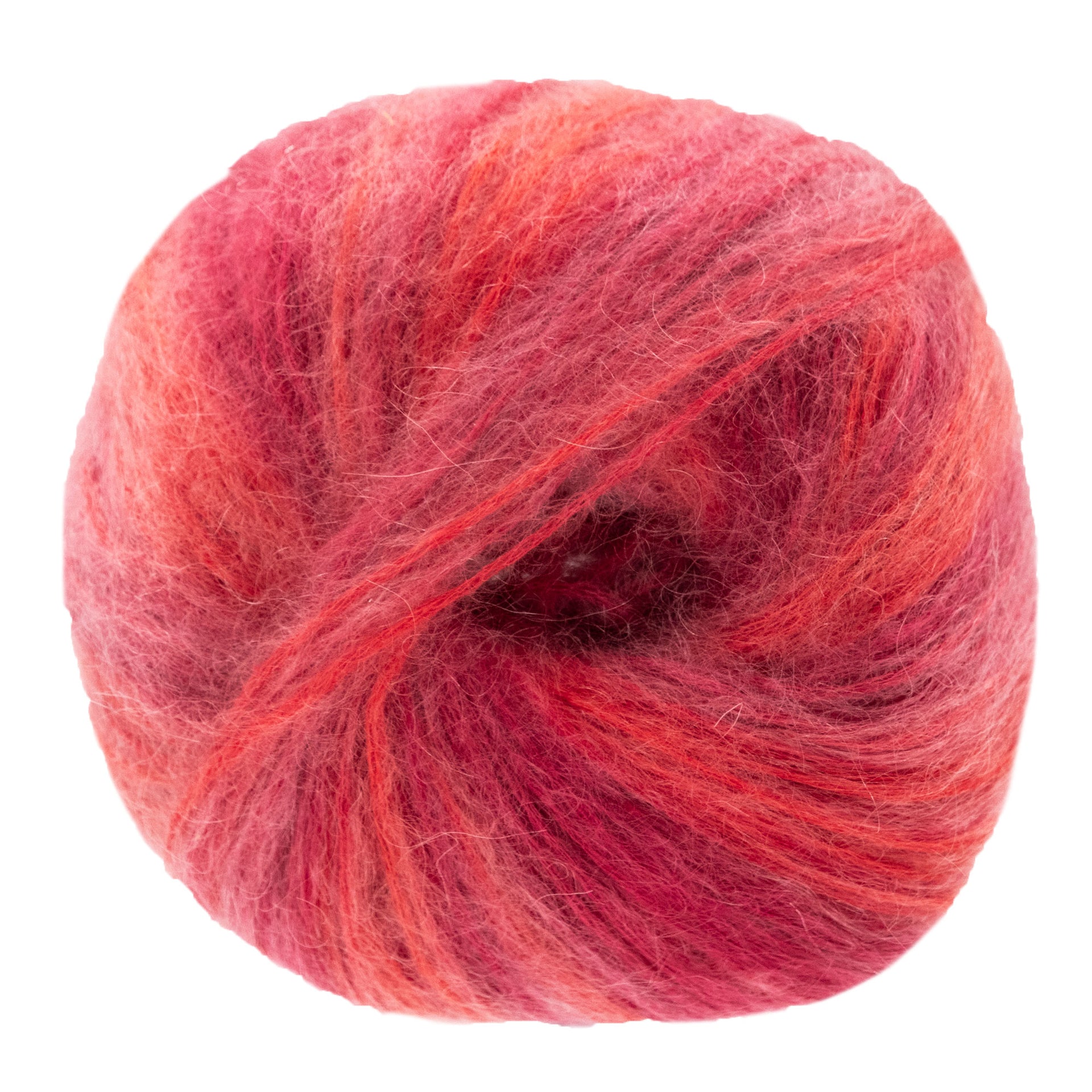 Lana Grossa Superkid Seta Yarn - 104 Wine/Raspberry/Salmon
