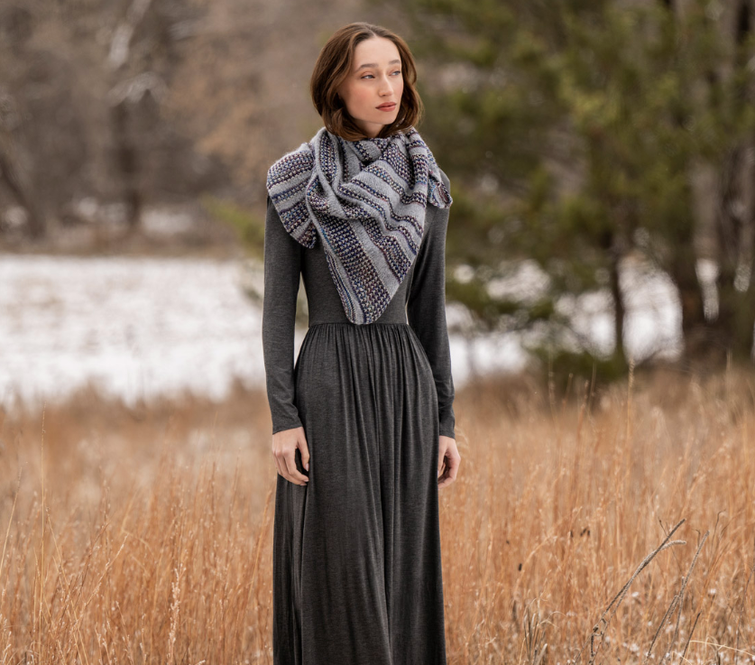 Malabrigo x Blue Sky Fibers Alpine Shawl Kit
