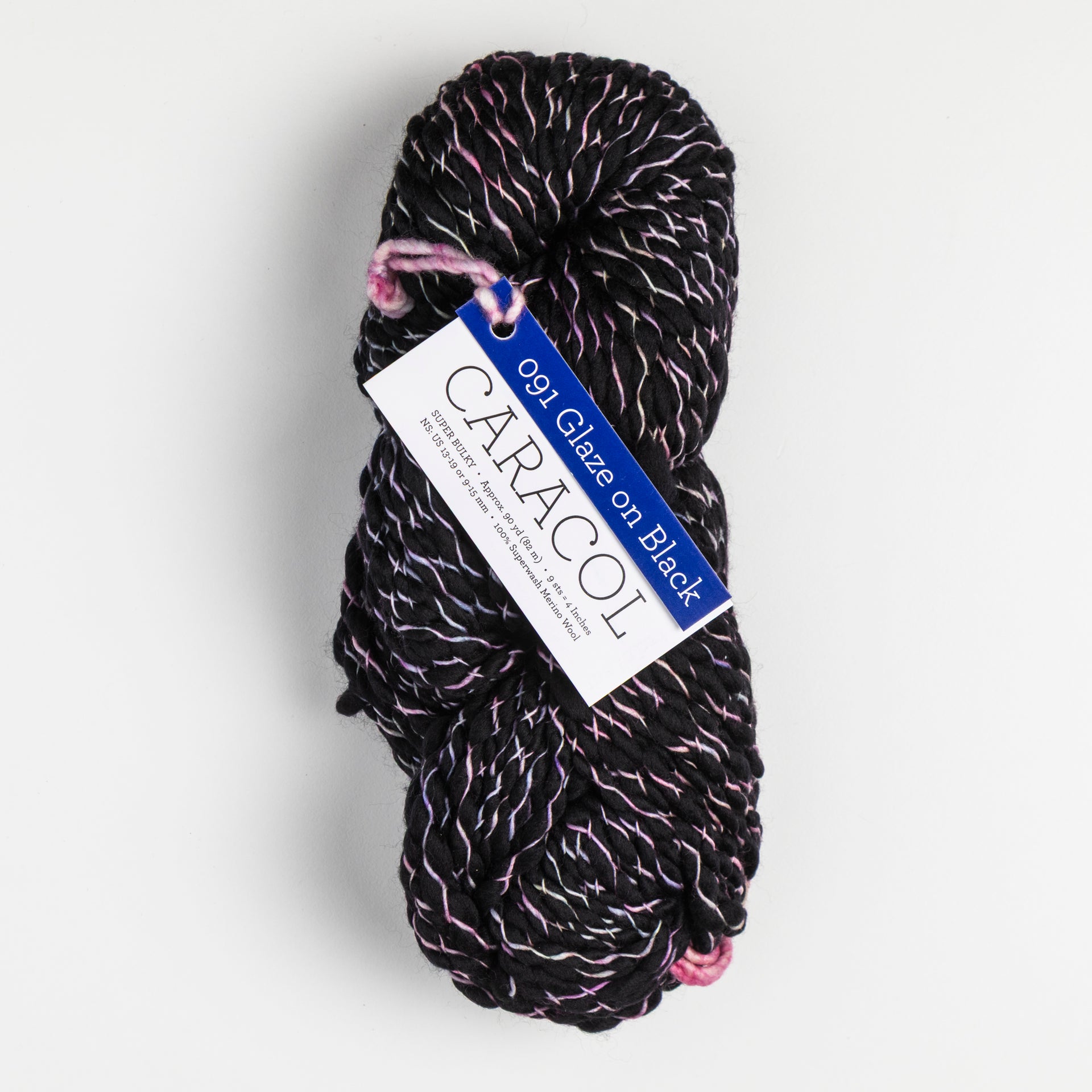 Malabrigo Caracol Yarn - 091 Glaze on Black
