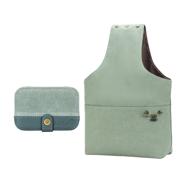 della Q Nora Bucket Bag + Buddy Case Bundle - Sage