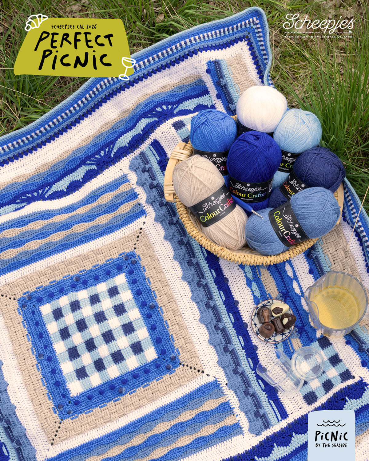 Scheepjes Perfect Picnic CAL - Colour Crafter - Picnic by the Seaside

