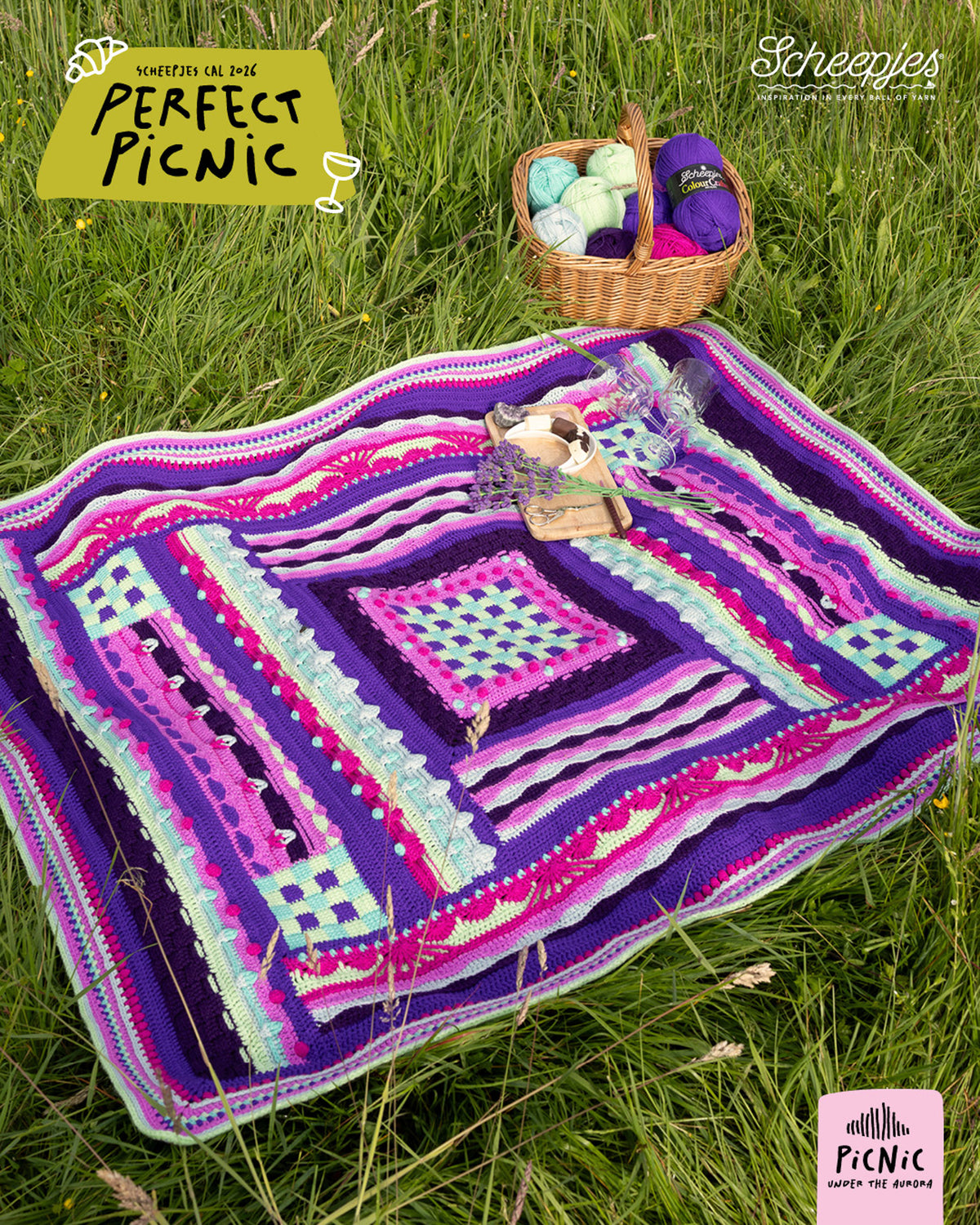 Scheepjes Perfect Picnic CAL - Colour Crafter - Picnic Under the Aurora
