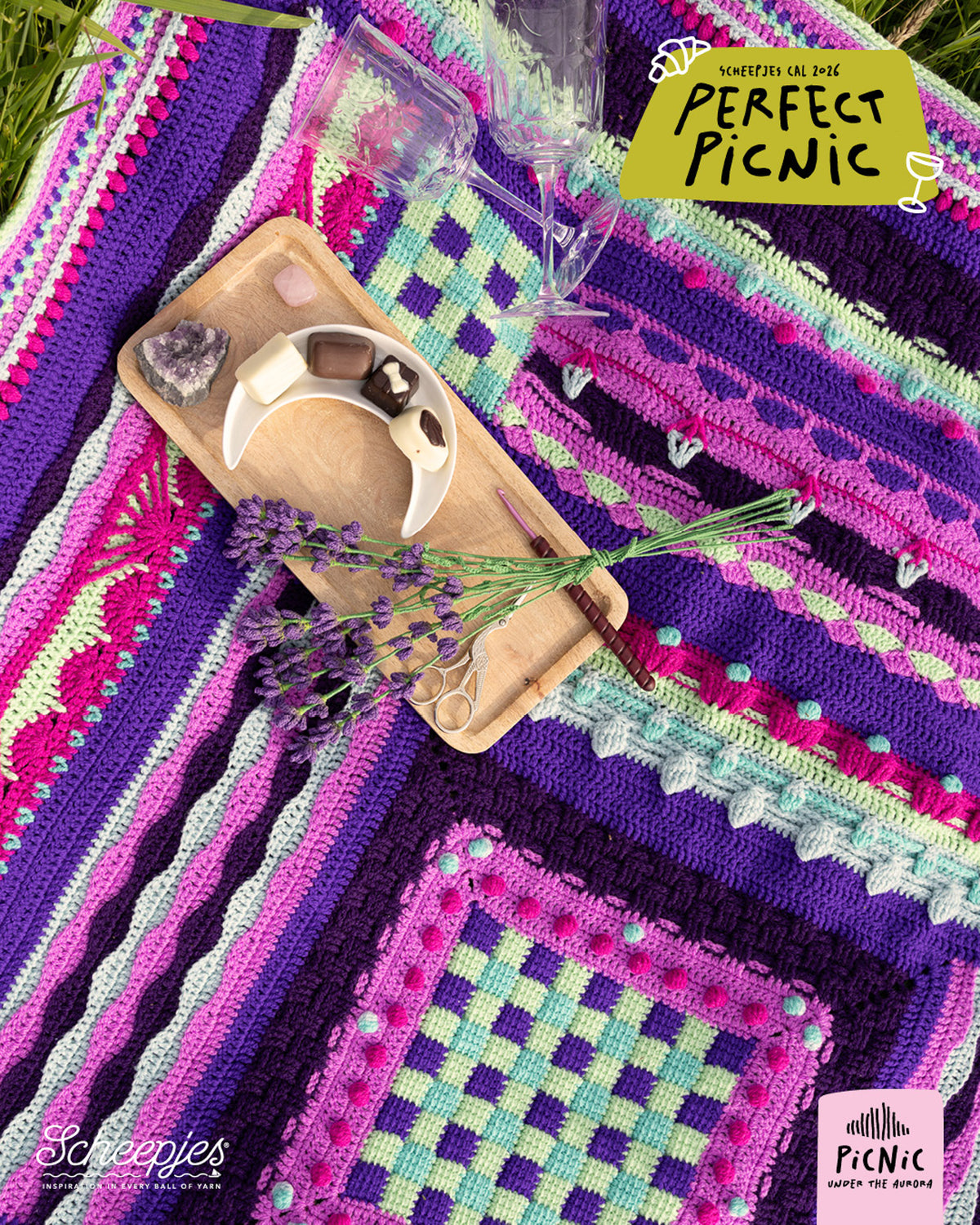 Scheepjes Perfect Picnic CAL - Colour Crafter - Picnic Under the Aurora
