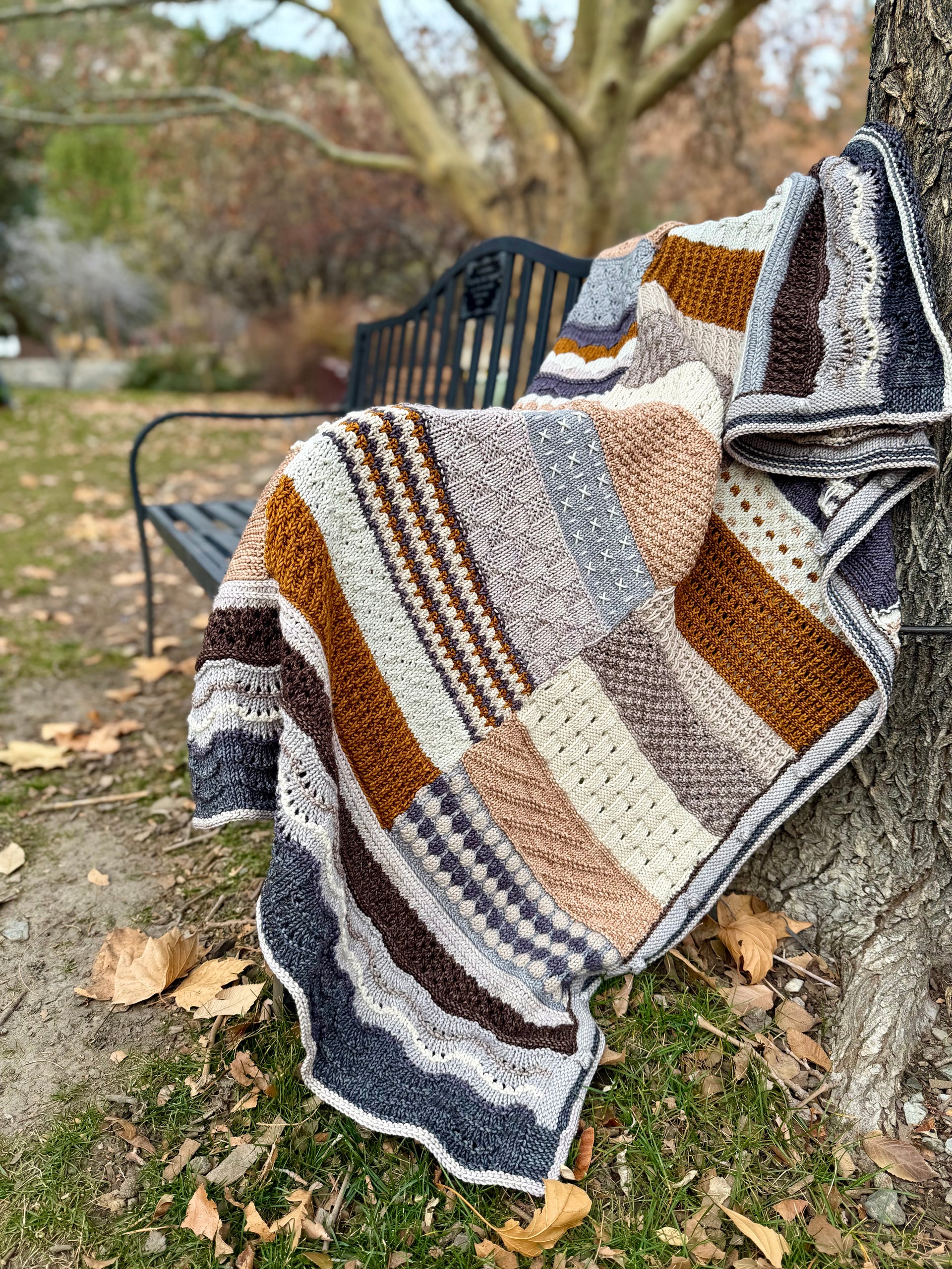 Jimmy Beans Wool 2026 Blanket Club Kits - Madelinetosh Tosh Blanket - Sepia
