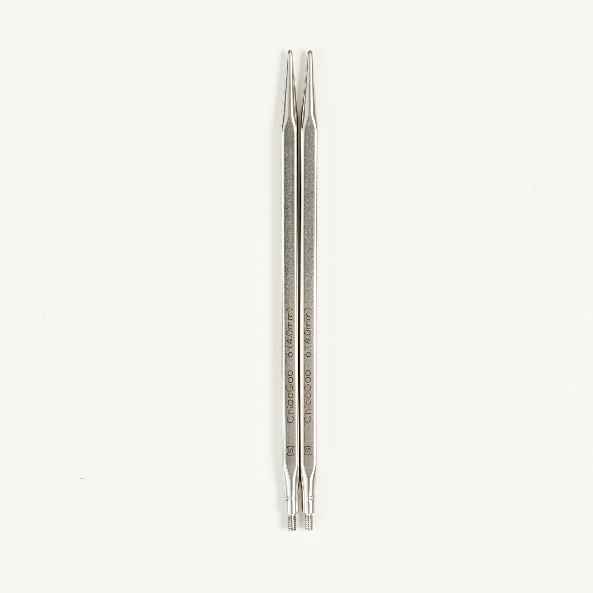 ChiaoGoo QUADS SS Lace Tips - US 6 (4.00mm) - 4" [S]
