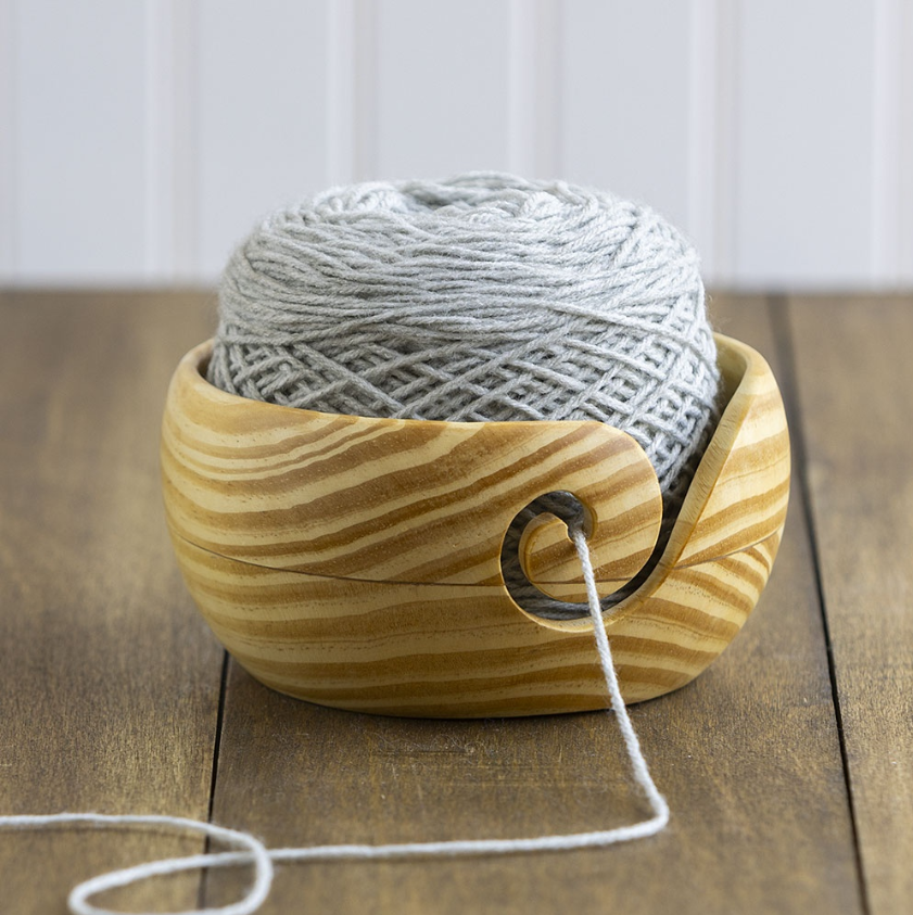Knit Picks Yarn Bowl - Natural Light Brown
