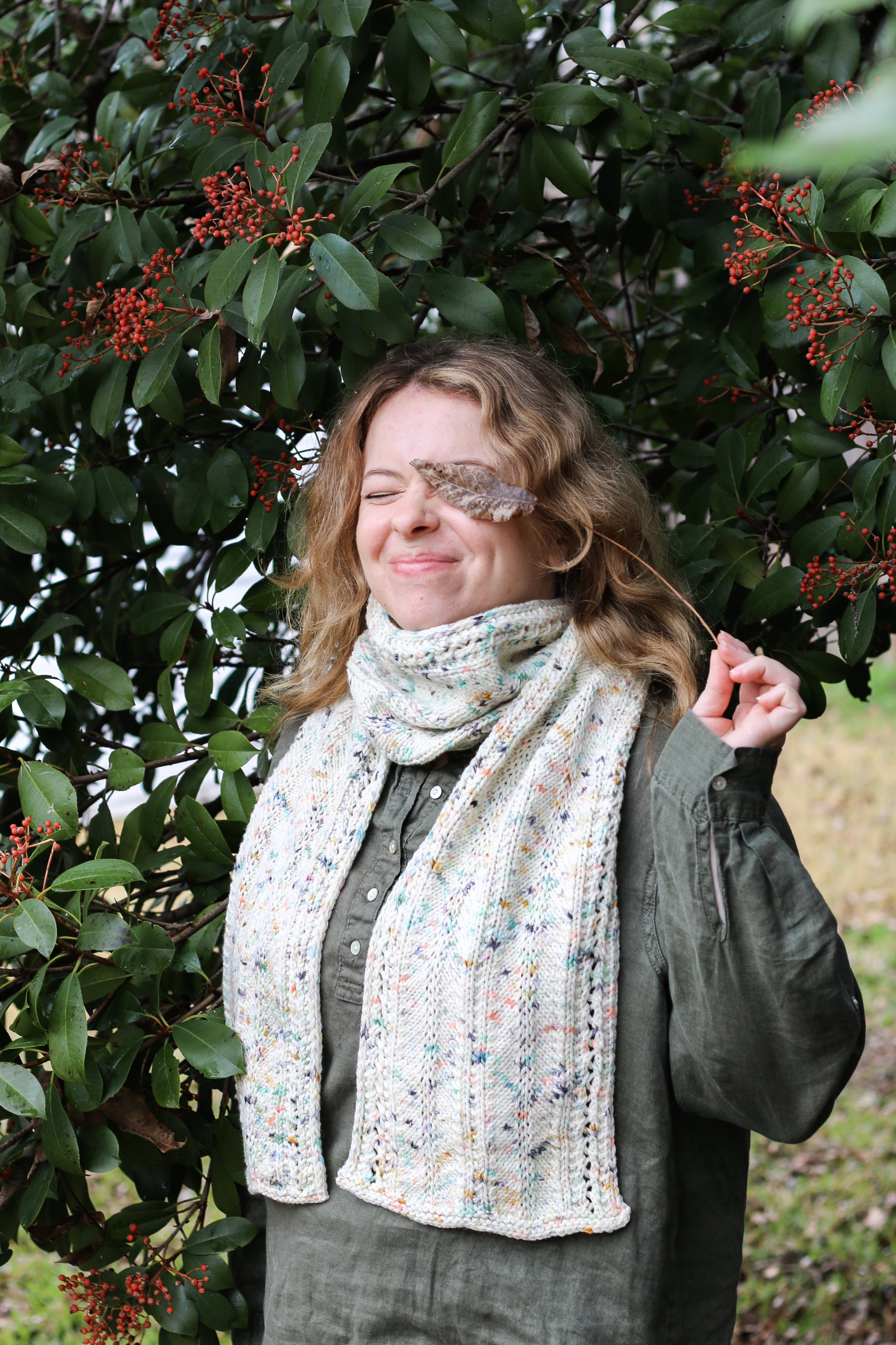 Madelinetosh Tosh Patterns - Sundown Scarf - PDF Download
