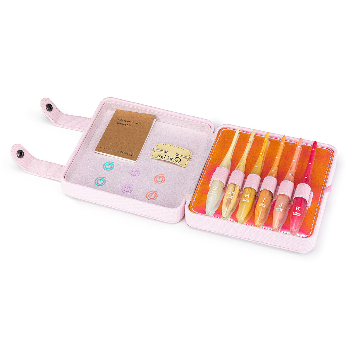 della Q Crochet Hook Stitch Case - Sunset - GLOW Collection
