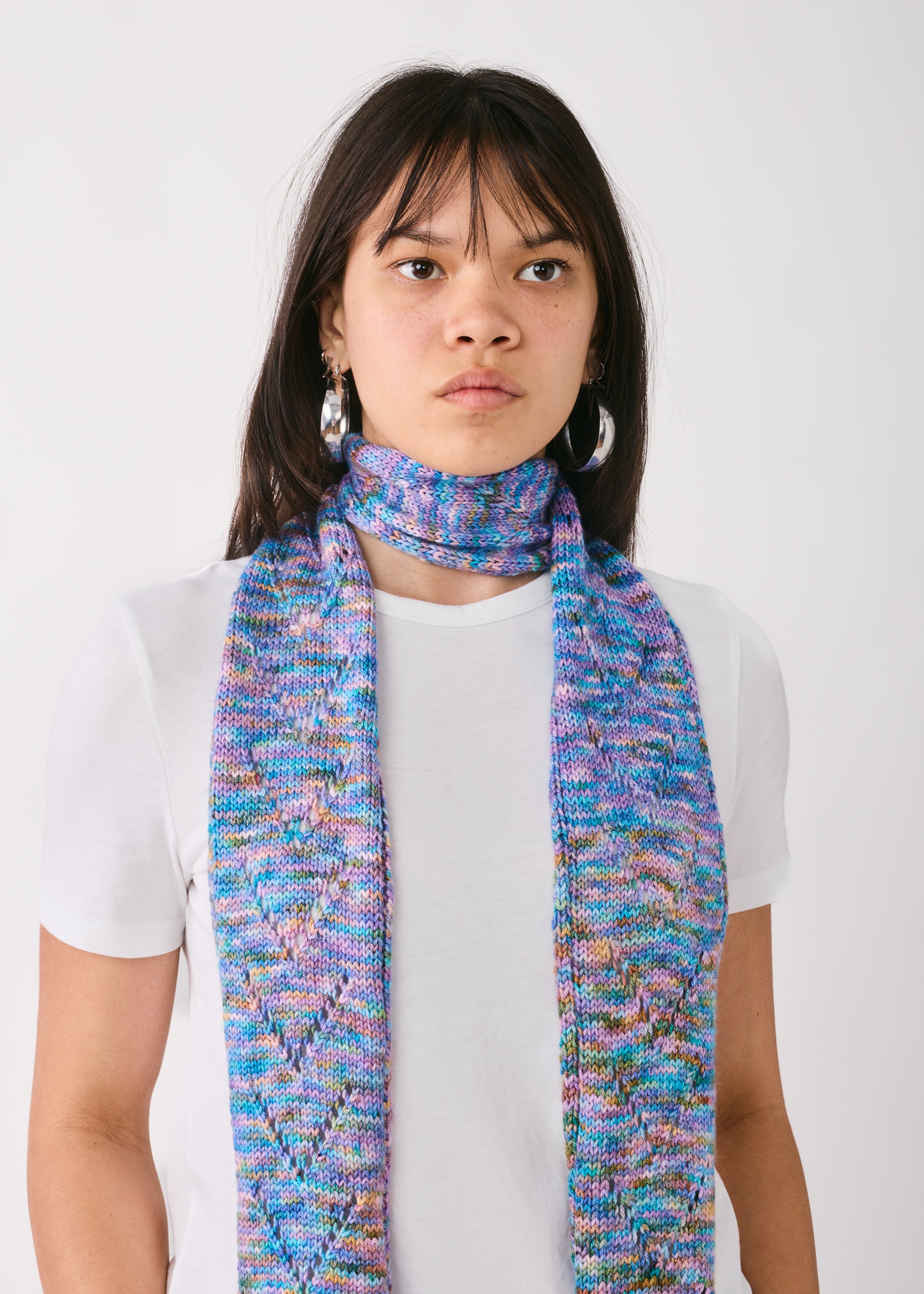 Madelinetosh Tosh Patterns - Somewhere Between Scarf - PDF Download
