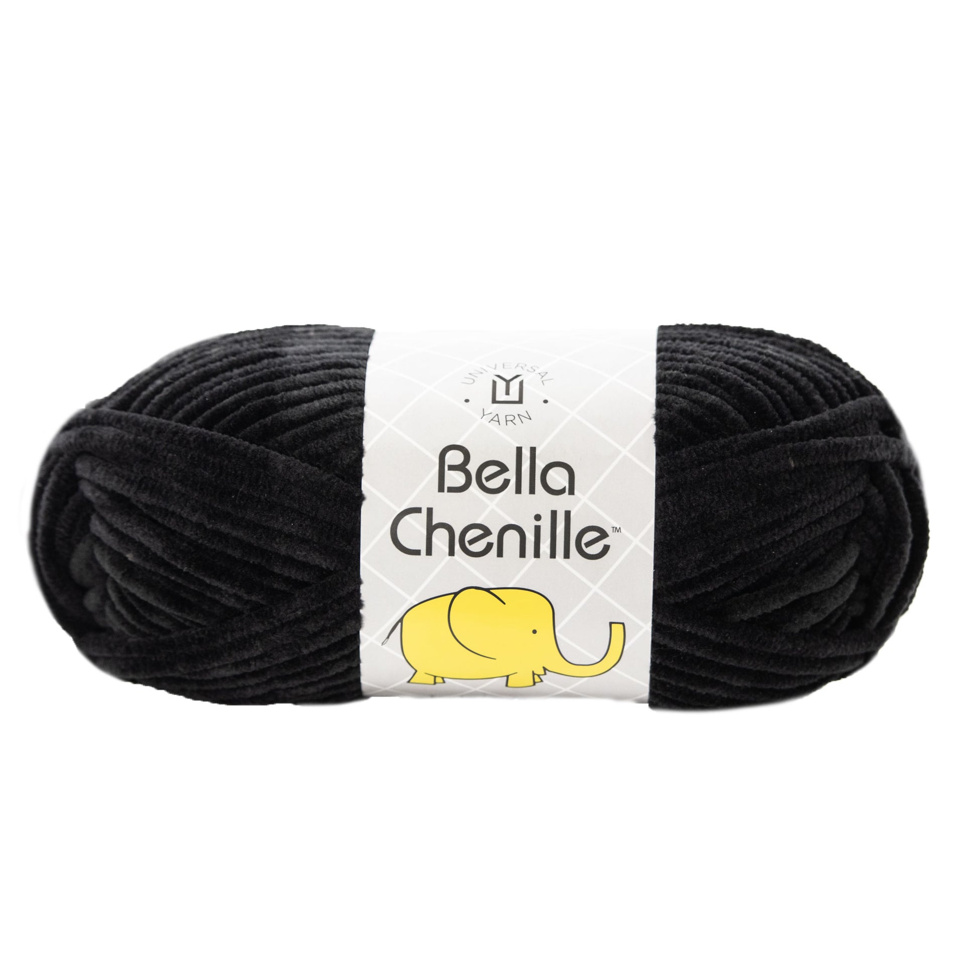 Universal Yarn Bella Chenille Yarn - 112 Black
