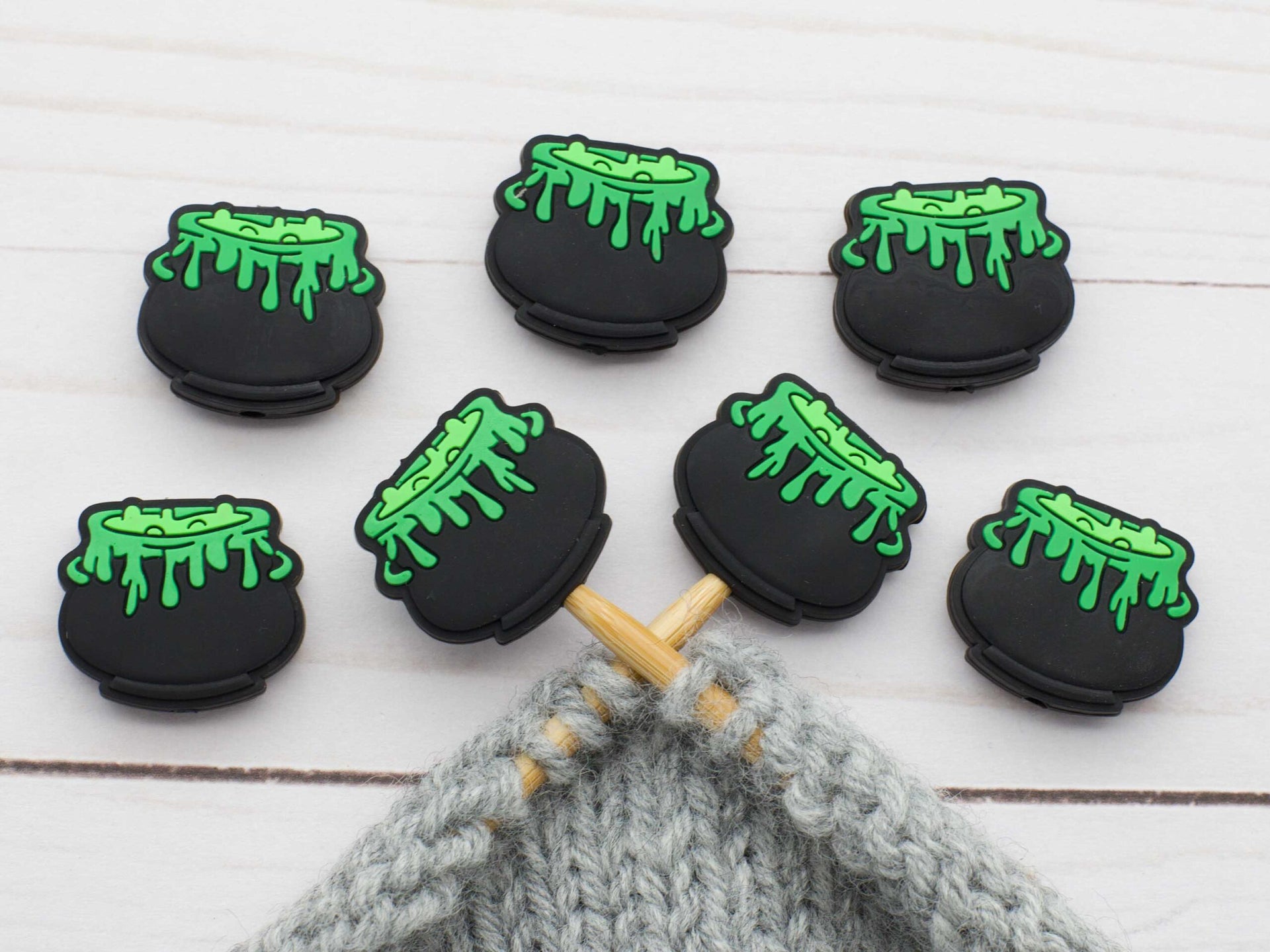 Fox & Pine Stitches Stitch Stoppers/  Point Protector - Cauldron
