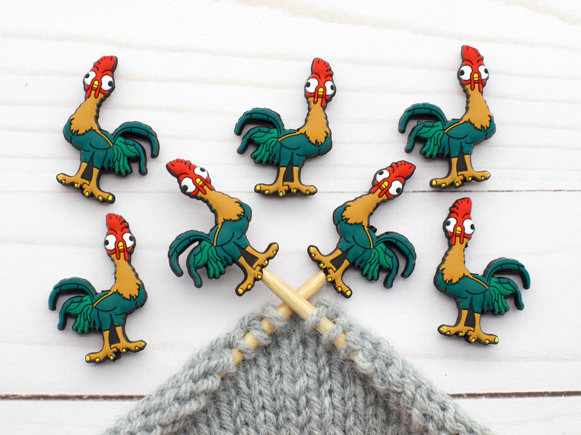 Fox & Pine Stitches Stitch Stoppers/ Point Protector - Rooster
