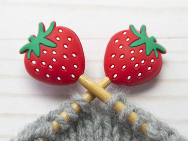 Fox & Pine Stitches Stitch Stoppers/Point Protector - Strawberry