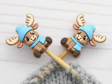 Fox & Pine Stitches Stitch Stoppers/ Point Protector - Winter Moose